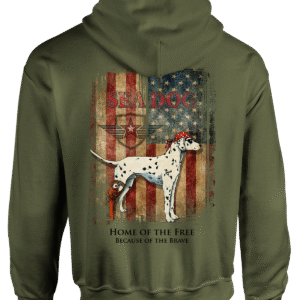 Grunge Flag Hooded Sweater